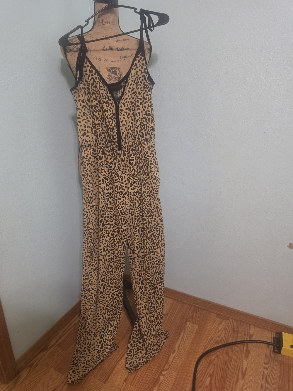 Leopard Print Slip Jumpsuit